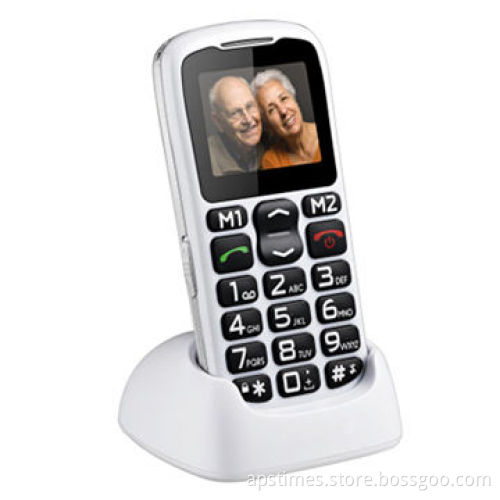 GSM Phone with Torch, Bluetooth, Camera, FM, SOS, Desktop Cradle
